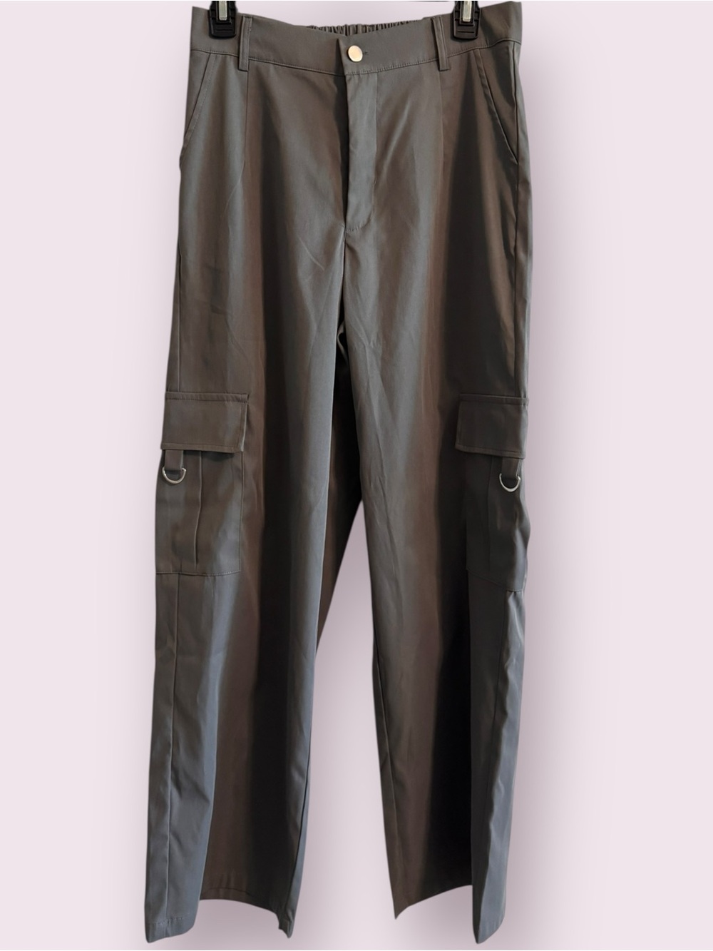 Gray Cargo Pants Straight Leg Size L